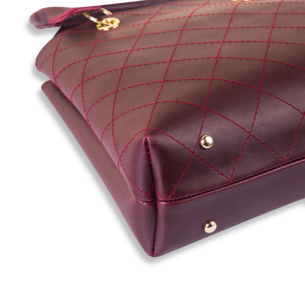 Modest Maroon Handbag