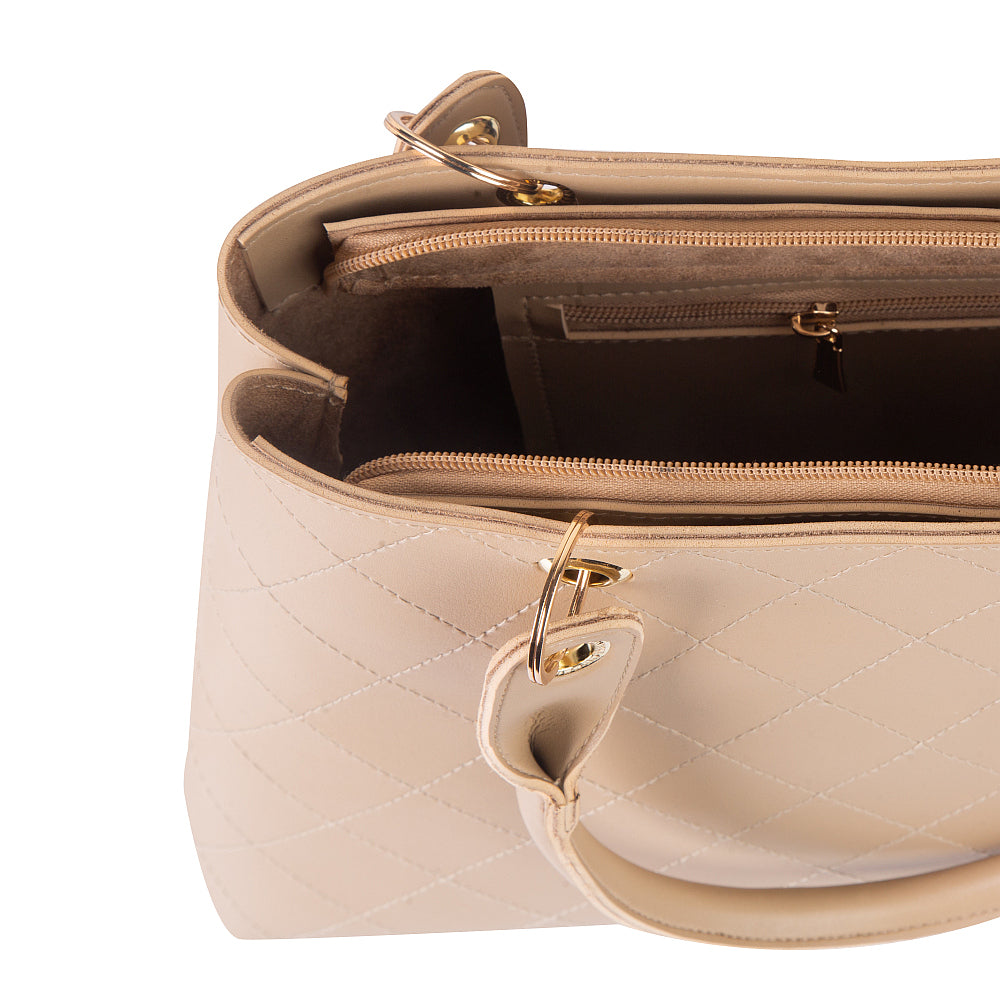 Modest Beige Handbag