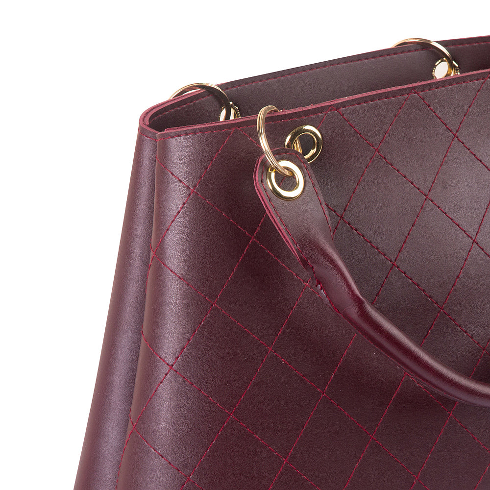 Modest Maroon Handbag