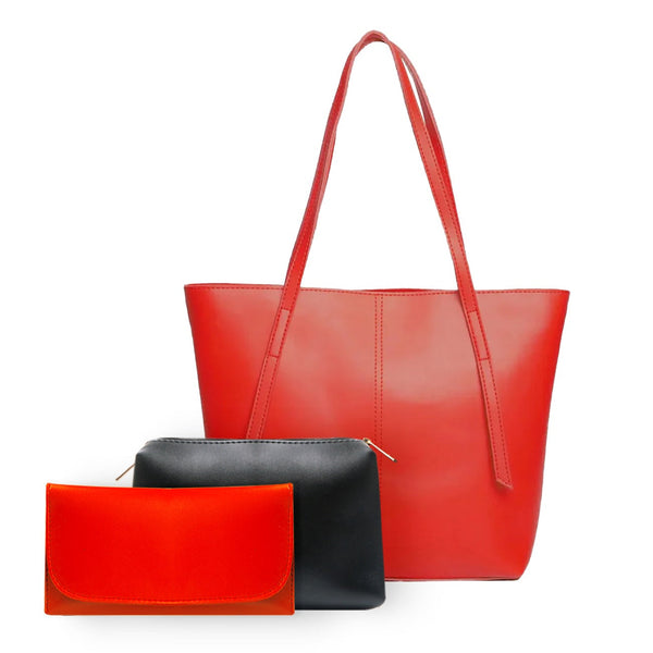 Hobo Tote Red 3 piece