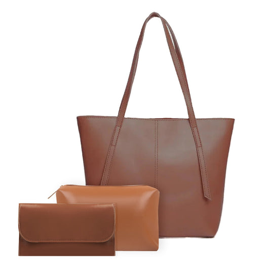 Hobo Tote Brown 3 Piece