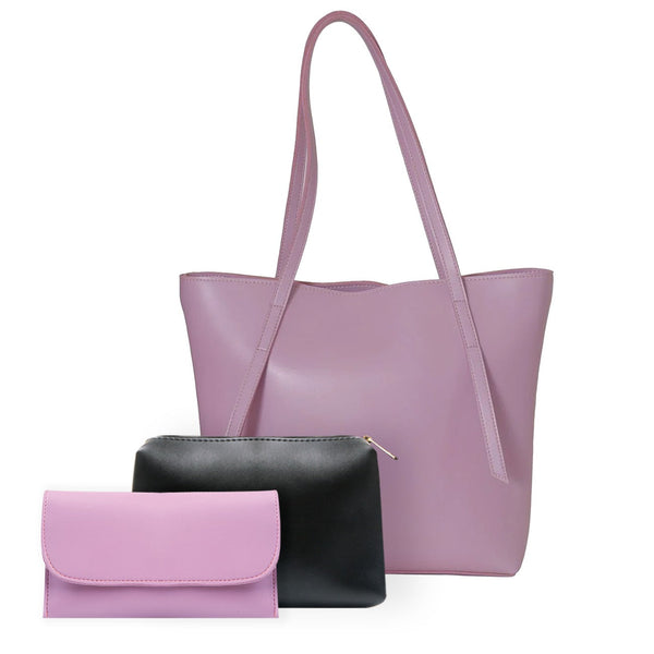 Hobo Tote Purple 3 Piece